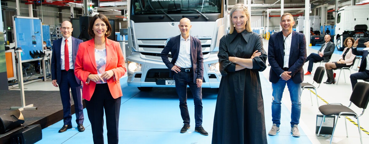 Produktionsstart  des eActros im Mercedes-Benz Werk Wörth