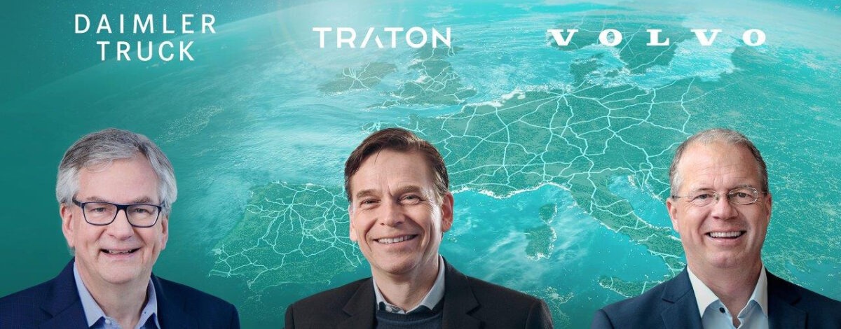 Ladeinfrastruktur: Daimler Truck, Traton und Volvo kooperieren