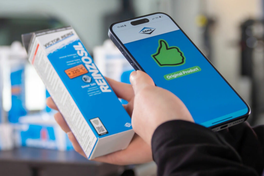 Neues Sicherheits-Label - Schutz vor Produktpiraterie - Krafthand-Truck