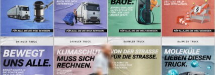 Bewegt uns alle: Daimler-Truck startet Plakat-Aktion in Anlehnung an Bundestagswahl