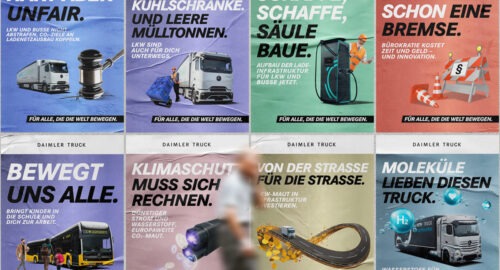Bewegt uns alle: Daimler-Truck startet Plakat-Aktion in Anlehnung an Bundestagswahl