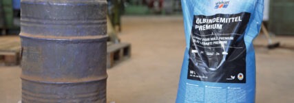 Neuartiges Ölbindemittel aus organischen Fasern