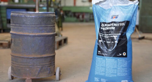 Neuartiges Ölbindemittel aus organischen Fasern