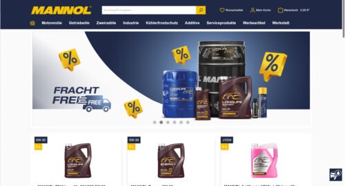 Mannol mit neuem Webshop für Gewerbekunden