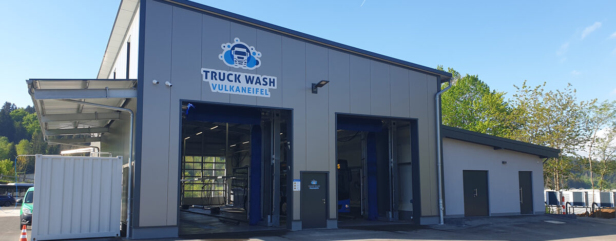 Gerolstein/Eifel: Neue Waschanlage für Lkw, Busse und andere Nfz