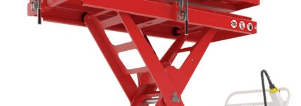 Neuer Hubtisch für Batterien und Achsen von E-Trucks