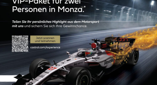 Mit Castrol und Audi zur F1 nach Monza