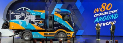 Mit dem eActros 600 einmal um die Welt Mit dem eActros 600 einmal um die Welt