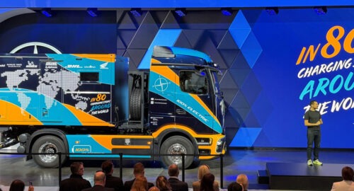 Mit dem eActros 600 einmal um die Welt
